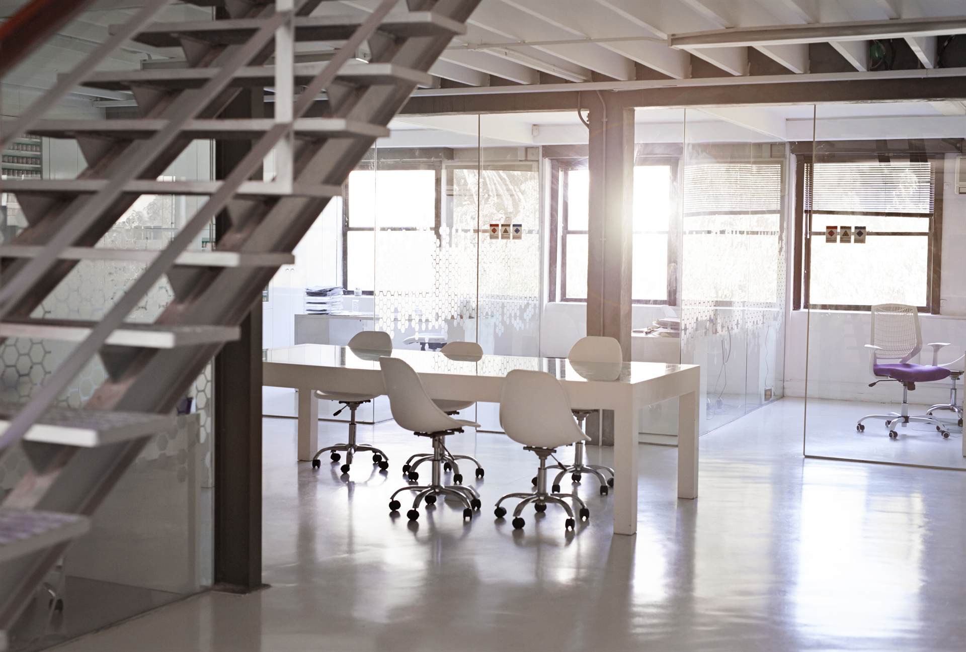 A business owner at work in a commercial premises